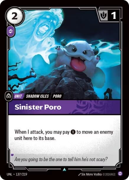 Image for Sinister Poro - Riftbound: League of Legends Trading Card Game