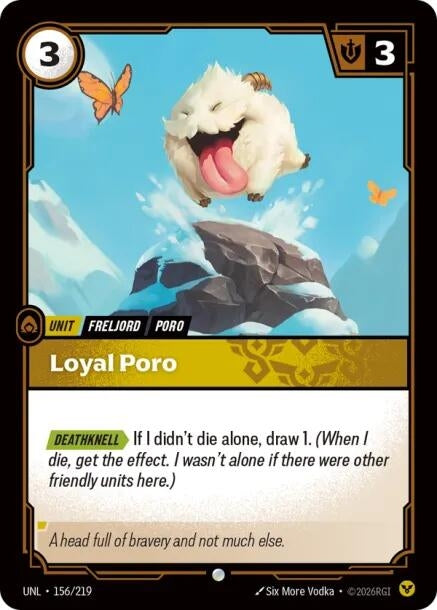 Image for Loyal Poro - Riftbound: League of Legends Trading Card Game