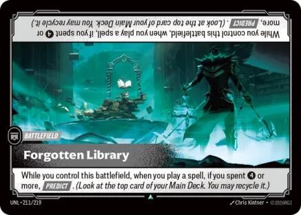 Image for Forgotten Library - Riftbound: League of Legends Trading Card Game