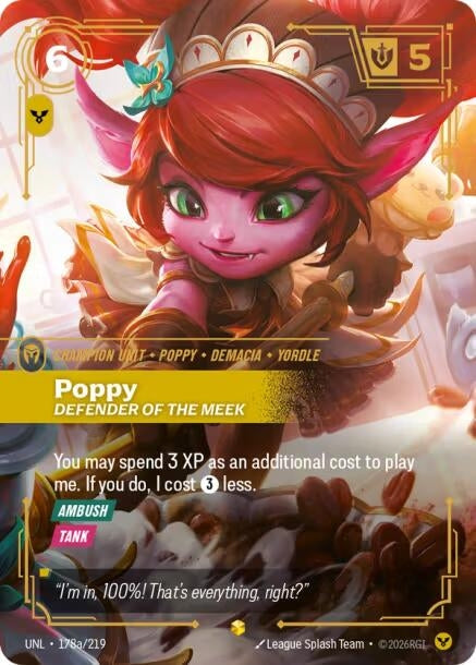 Image for Poppy, Defender of the Meek (Alternate Art) - Riftbound: League of Legends Trading Card Game