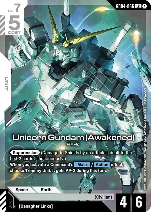 Image for Unicorn Gundam (Awakened) - Gundam Card Game