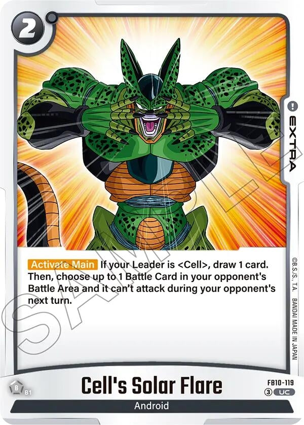 Image for Cell's Solar Flare - Dragon Ball Super: Fusion World