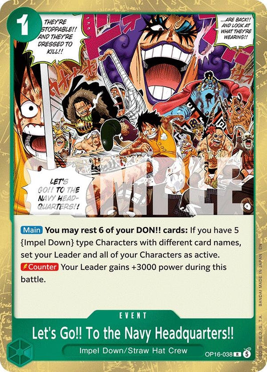 Image for Let's Go!! To the Navy Headquarters.. - One Piece Card Game