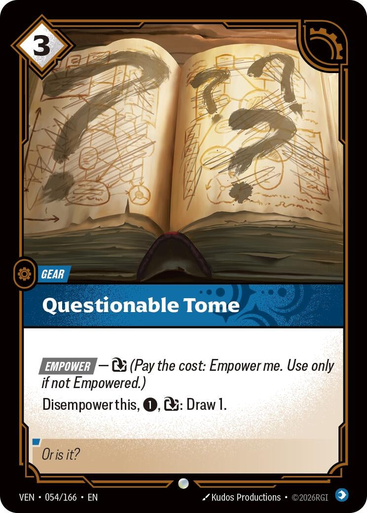 Image for Questionable Tome - Riftbound: League of Legends Trading Card Game