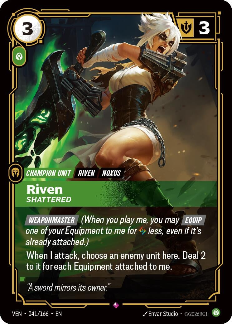 Image for Riven, Shattered - Riftbound: League of Legends Trading Card Game