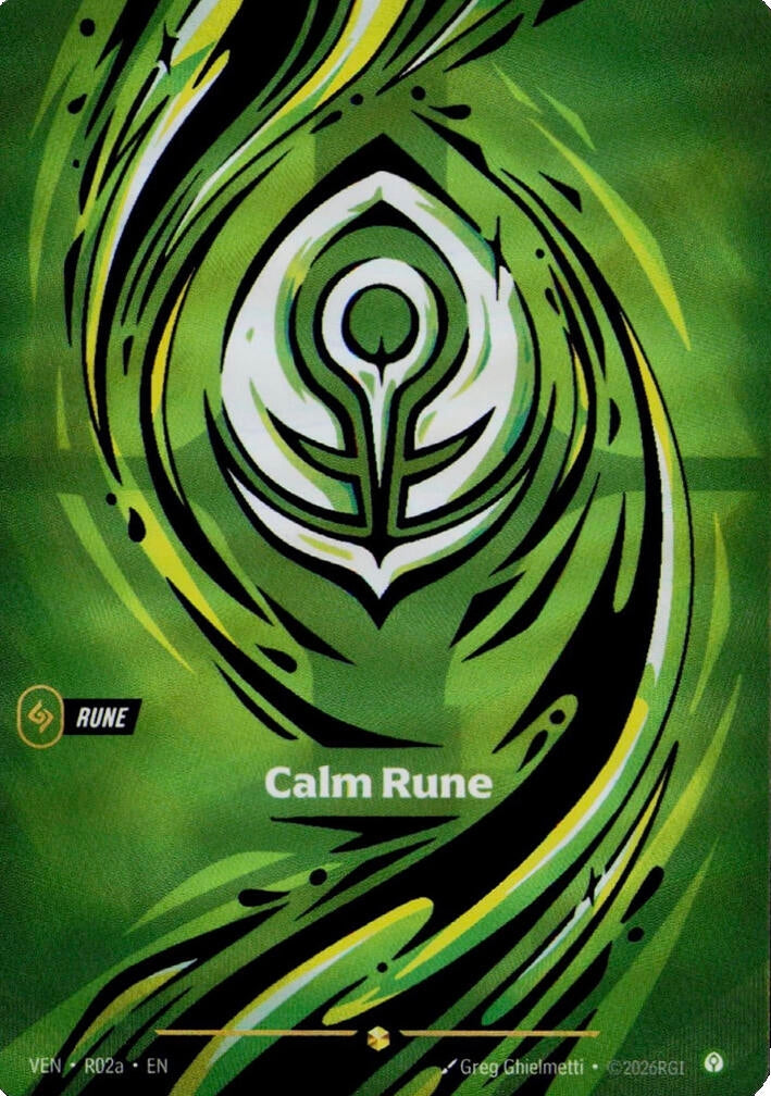 Image for Calm Rune (R02a) - Riftbound: League of Legends Trading Card Game