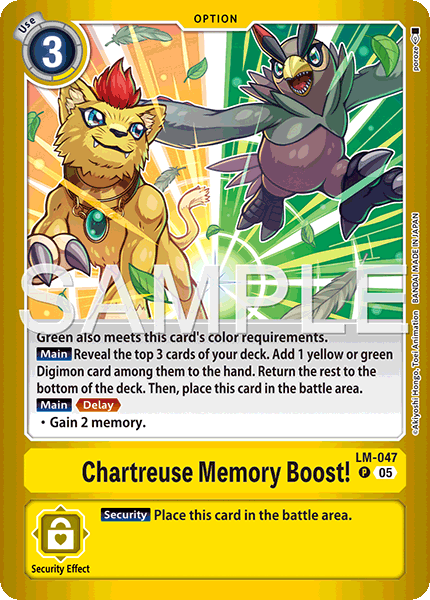 Chartreuse Memory Boost! (Limited Card Pack -Billion Bullet-)