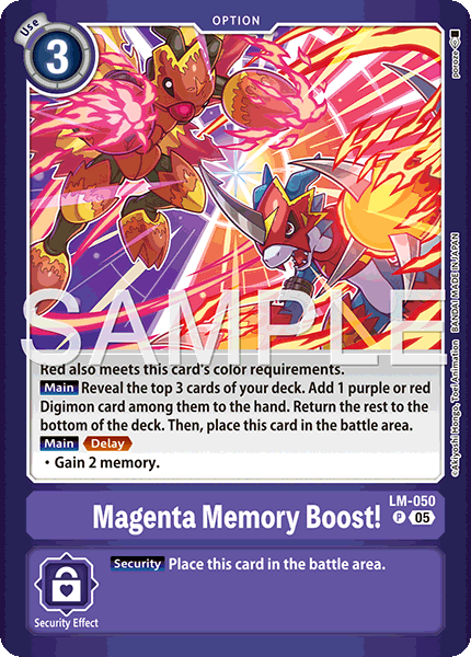 Magenta Memory Boost! (Limited Card Pack -Billion Bullet-)
